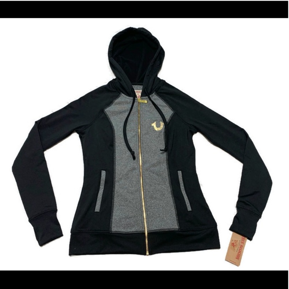 True Religion Women's Performance Zip Up Hoodie